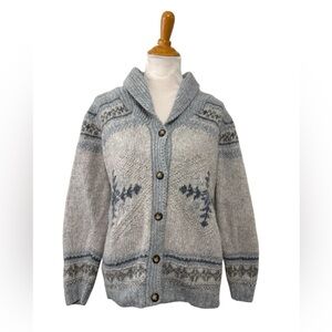 Eddie Bauer Legend Handknit Sweater Nanaimo Merino Wool Mohair Vintage size M